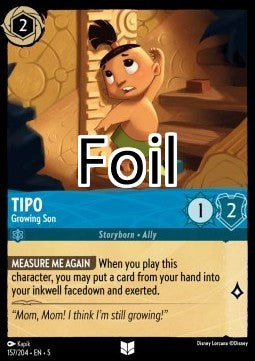 Tipo foil Fils en croissance