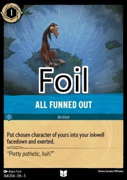 Je ne m’amuse plus du tout foil