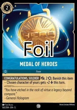 Médaille des Héros foil