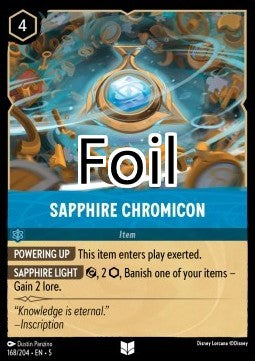 Chromicône de Saphir foil