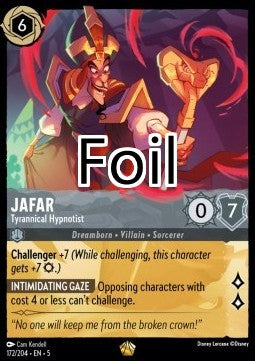Jafar foil Hypnotiseur tyrannique