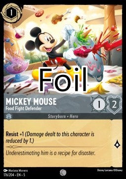 Mickey Mouse foil Défenseur de la bataille de nourriture