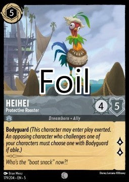 Heihei foil Coq de protection