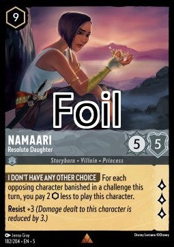 Namaari foil Fille déterminée