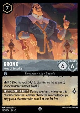 Kronk Chef de la sécurité