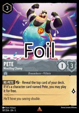 Pat foil Champion de lute