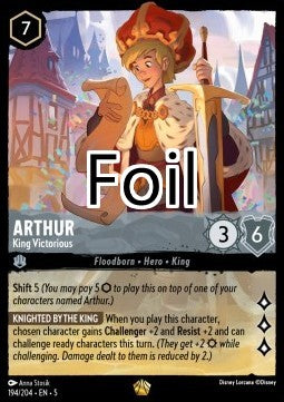 Arthur foil Roi victorieux