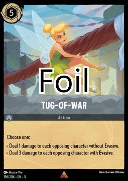 Tir à la corde foil