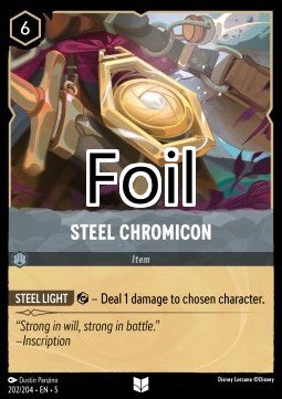 Chromicône d’Acier foil