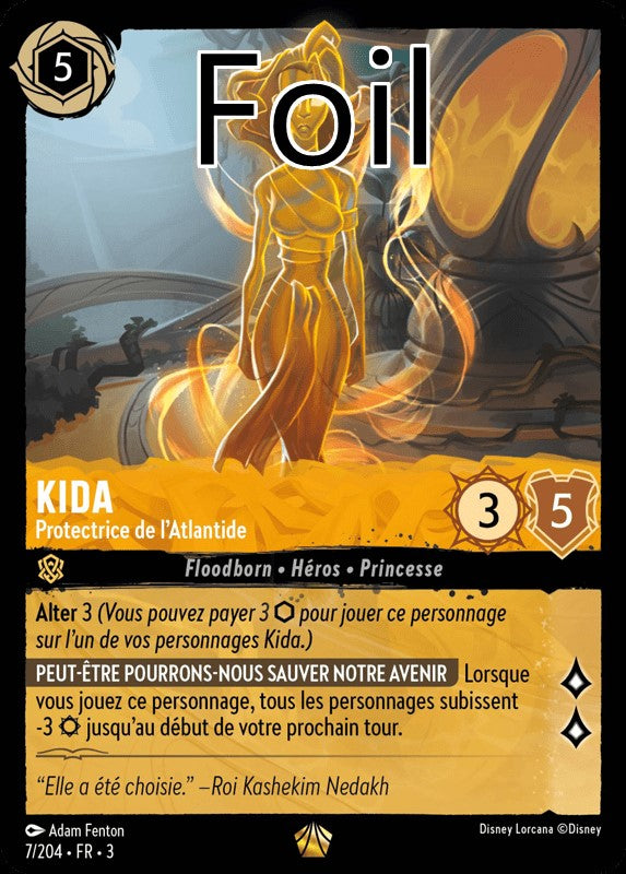 Kida foil Protectrice de l’Atlantide