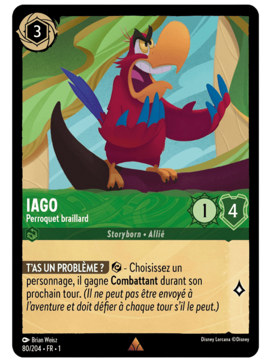 Iago Perroquet braillard