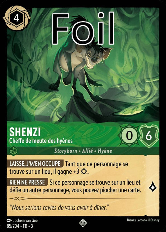 Shenzi foil Cheffe de meute des hyènes