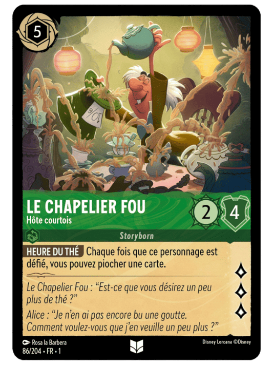 Chapelier Fou Hôte courtois