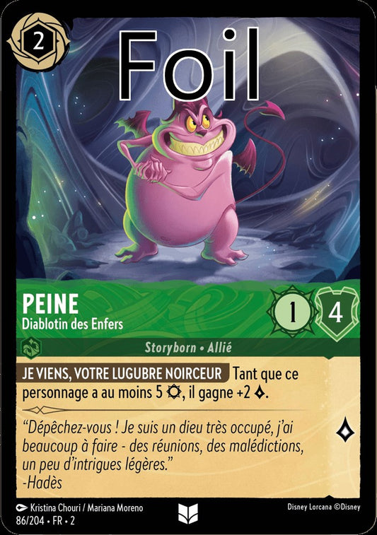 Peine Foil 
Diablotin des Enfers
