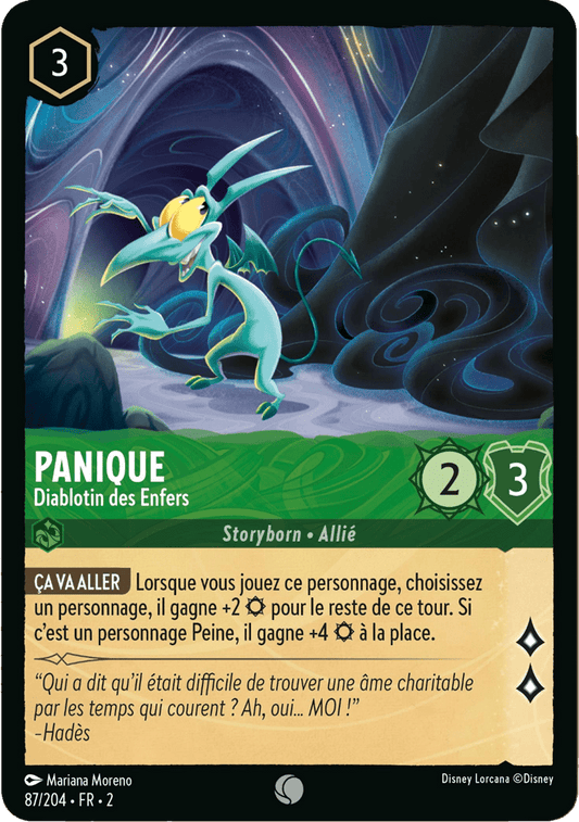 Panique Diablotin des enfers