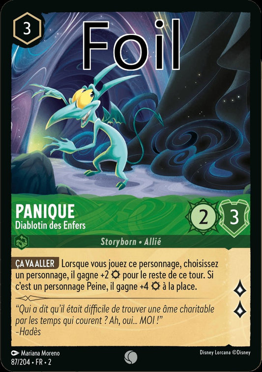 Panique Foil 
Diablotin des enfers