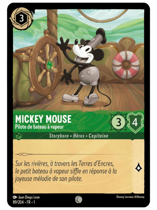 Mickey Mouse Pilote de bateau à vapeur