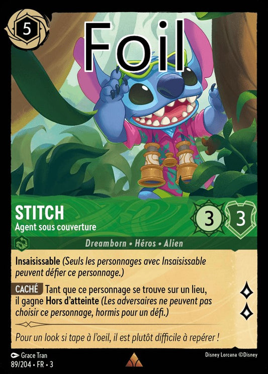Stitch foil Agent sous couverture
