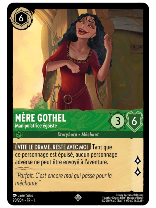 Mère Gothel Manipulatrice égoïste