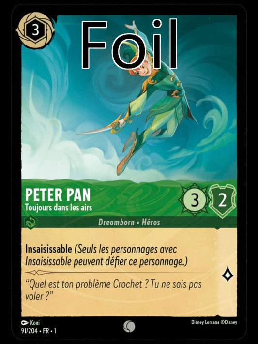 Peter Pan Foil 
Toujours dans les airs