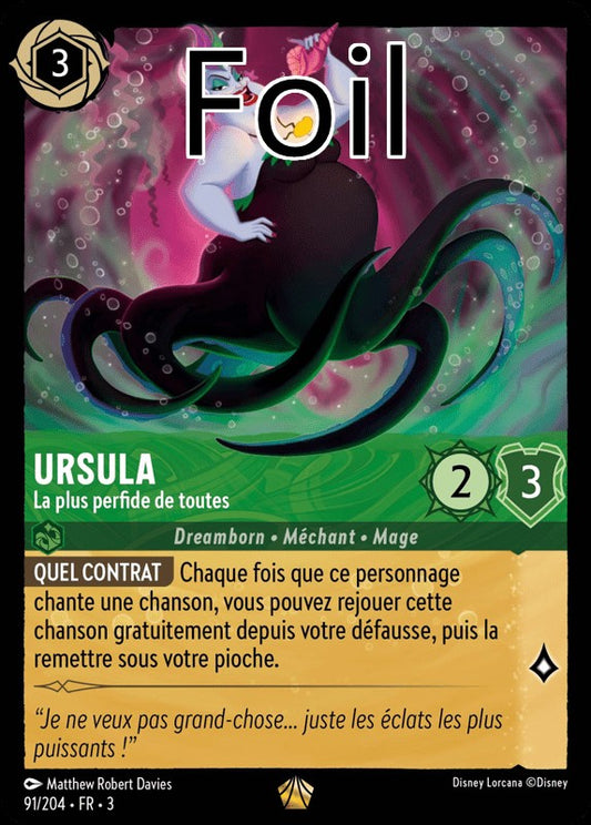 Ursula foil La plus perfide de toutes