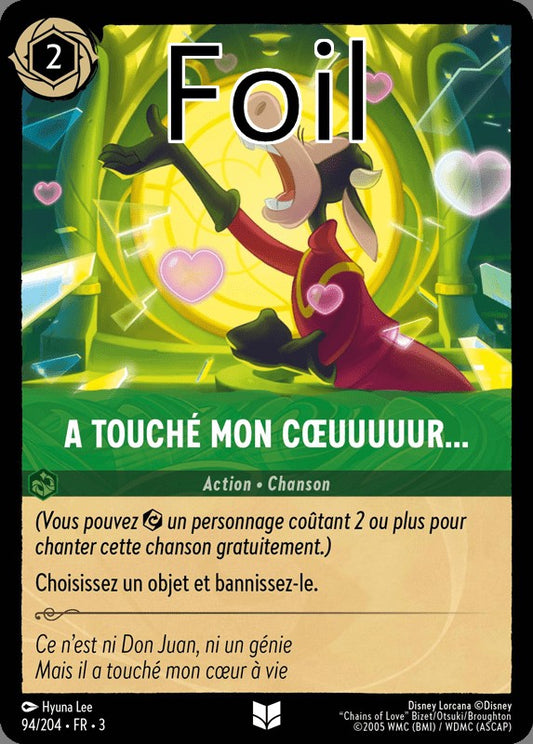 A touché mon coeuuuur… foil