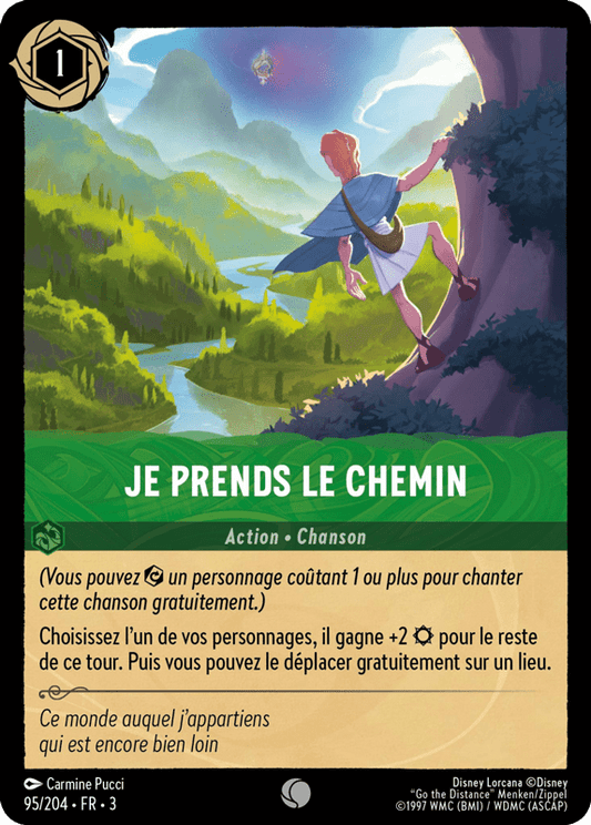 Je prends le chemin