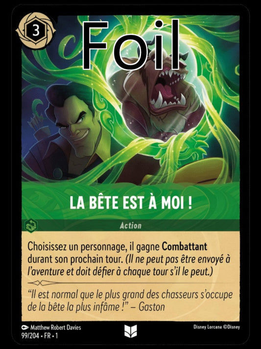 La bête est à moi ! Foil