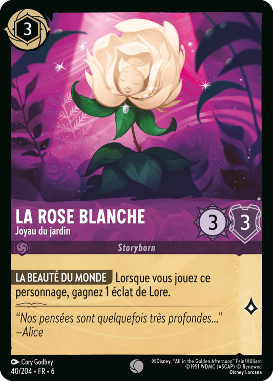 La Rose Blanche Joyau du jardin 40/204