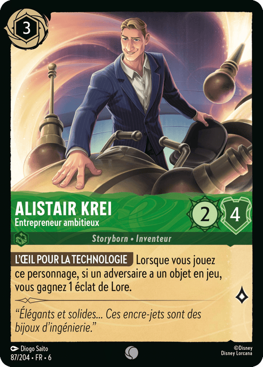 Alistair Krei Entrepreneur ambitieux 87/204