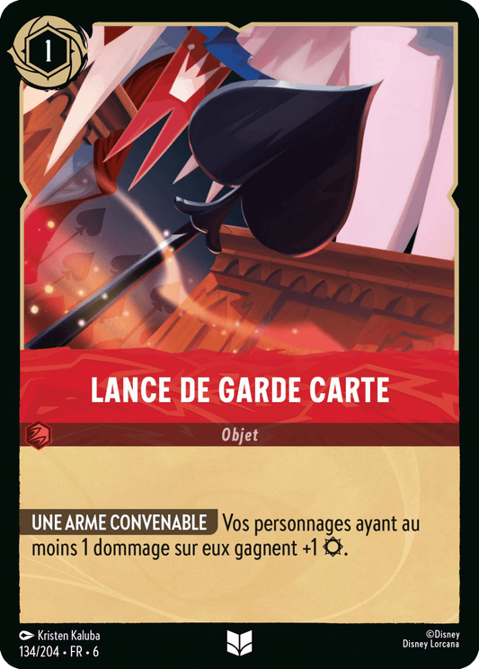 Lance de garde carte 134/204