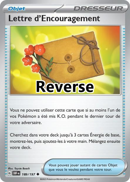 Lettre d'Encouragement reverse