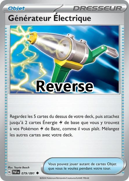 Générateur Électrique reverse