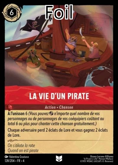 La vie d’un Pirate Foil