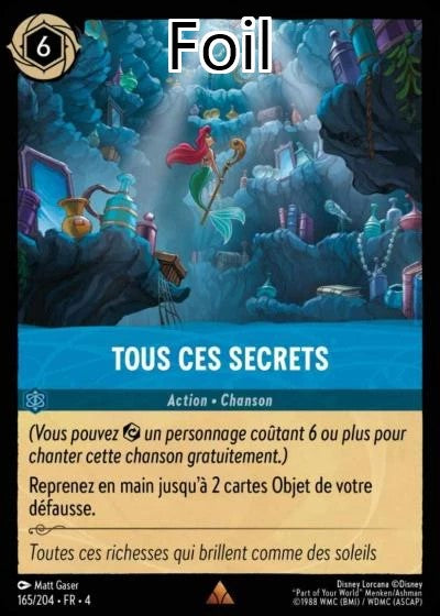 Tous ces secrets Foil