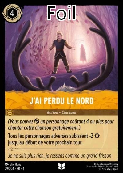 J’ai perdu le nord Foil