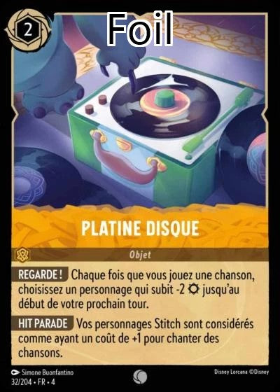 Platine Disque Foil
