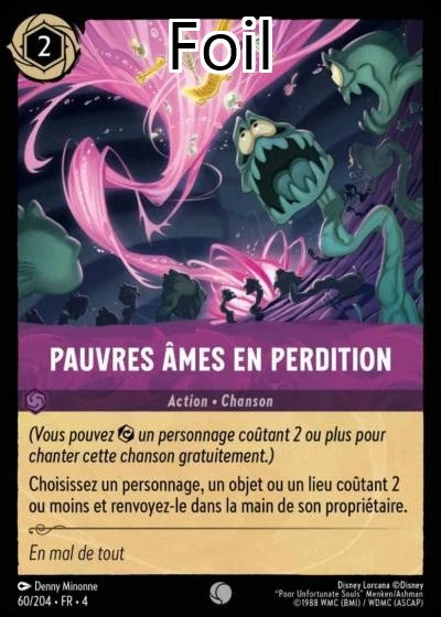 Pauvres âmes en perdition Foil