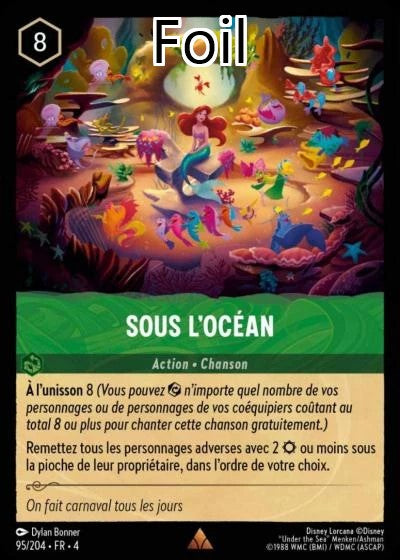 Sous l’océan Foil