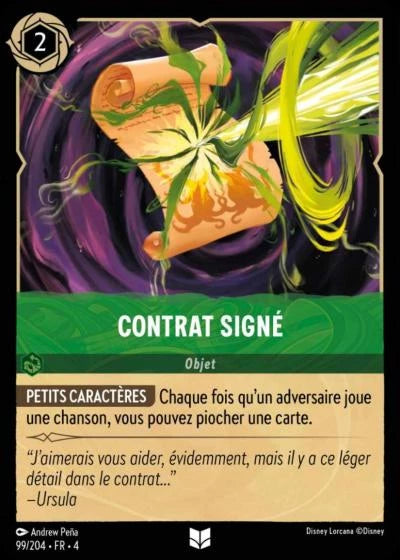 Contrat signé